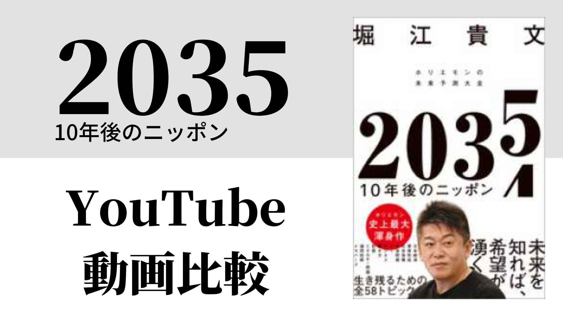2035 10年後のニッポン YouTube動画比較（スマホ対応）