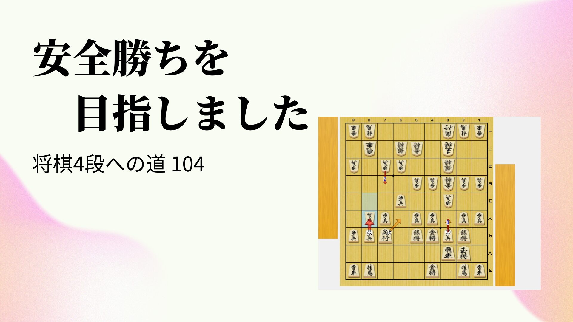 安全勝ちを目指しました