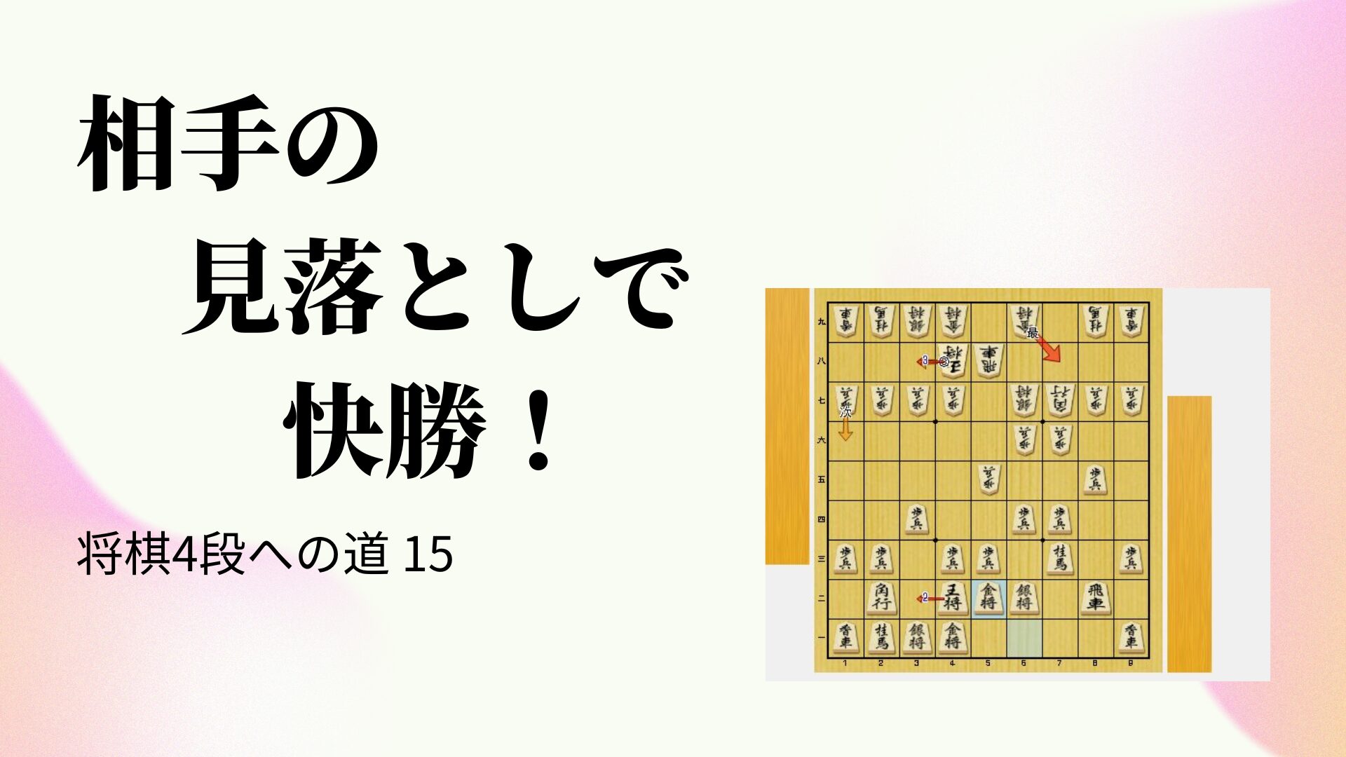 相手の見落としで快勝！