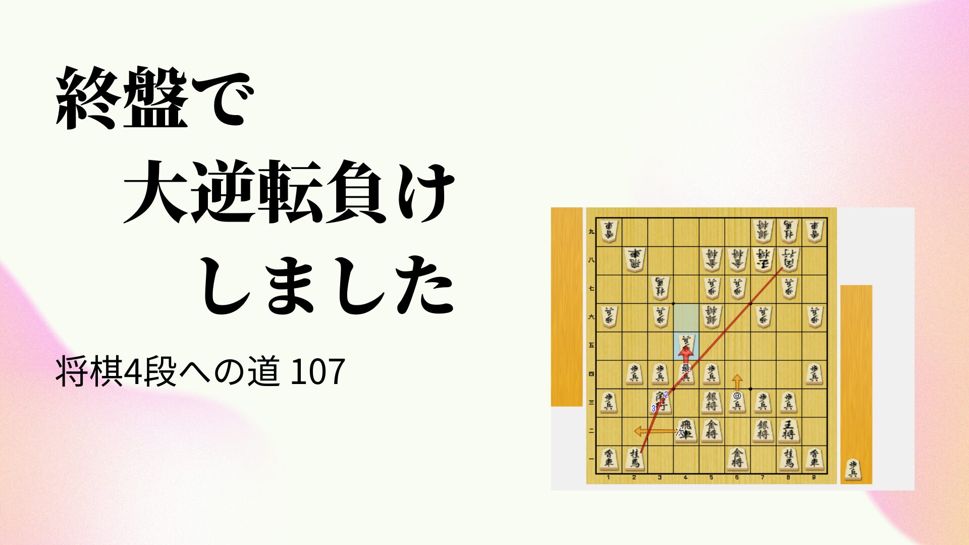 終盤で大逆転負けしました