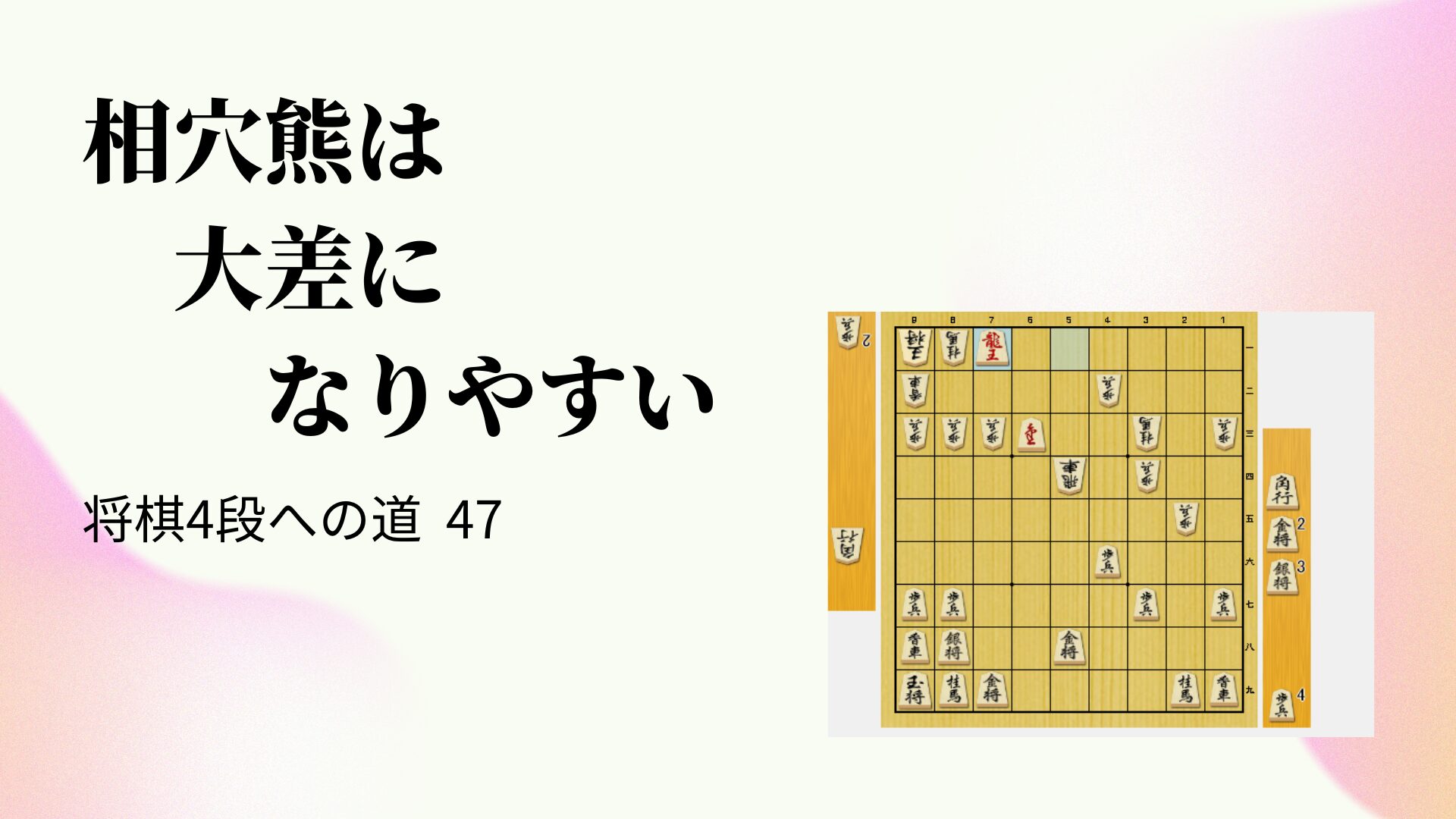 相穴熊は大差になりやすい