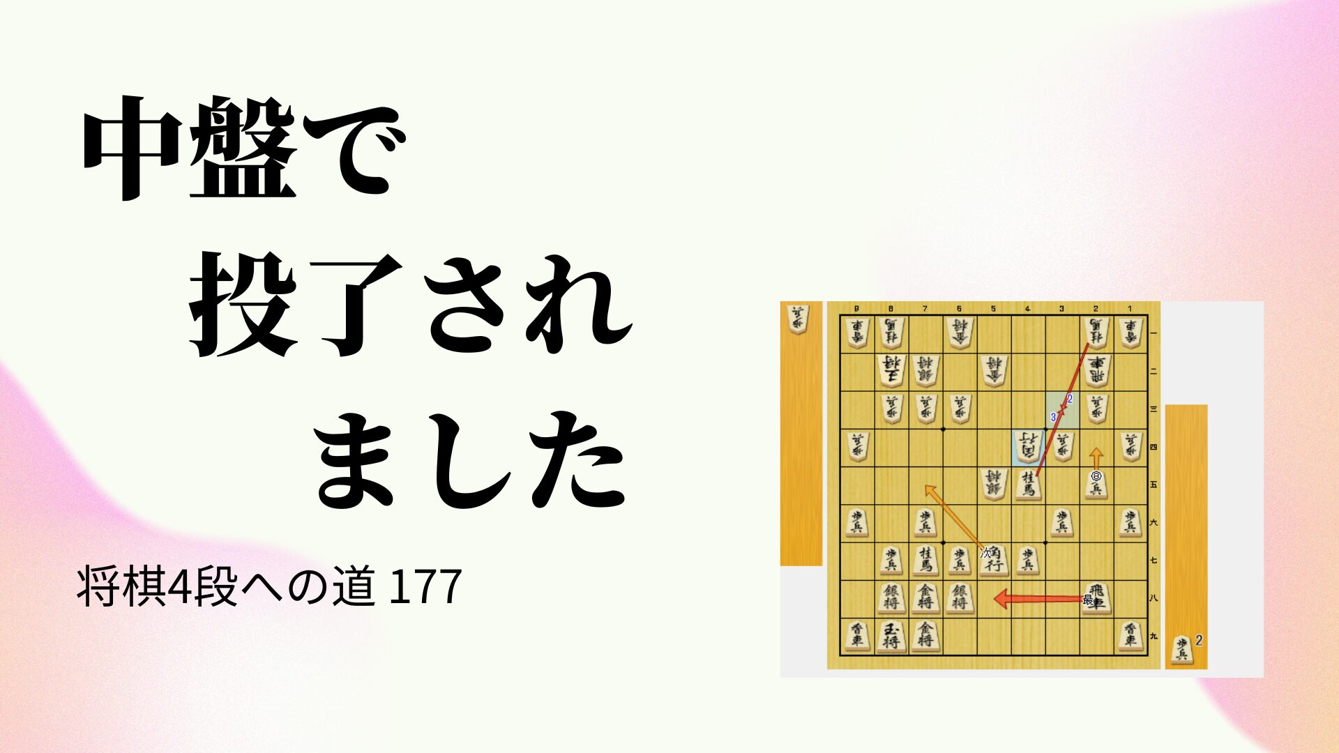 中盤で投了されました