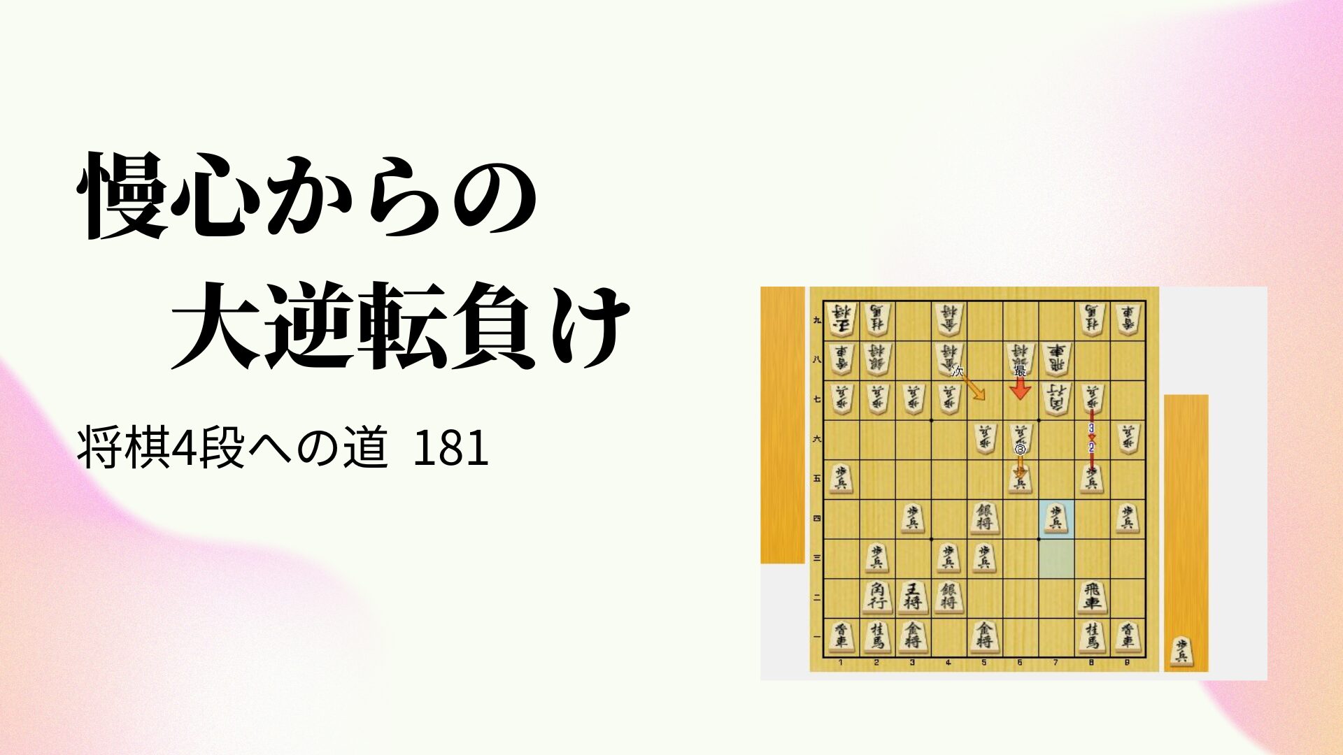 慢心からの大逆転負け