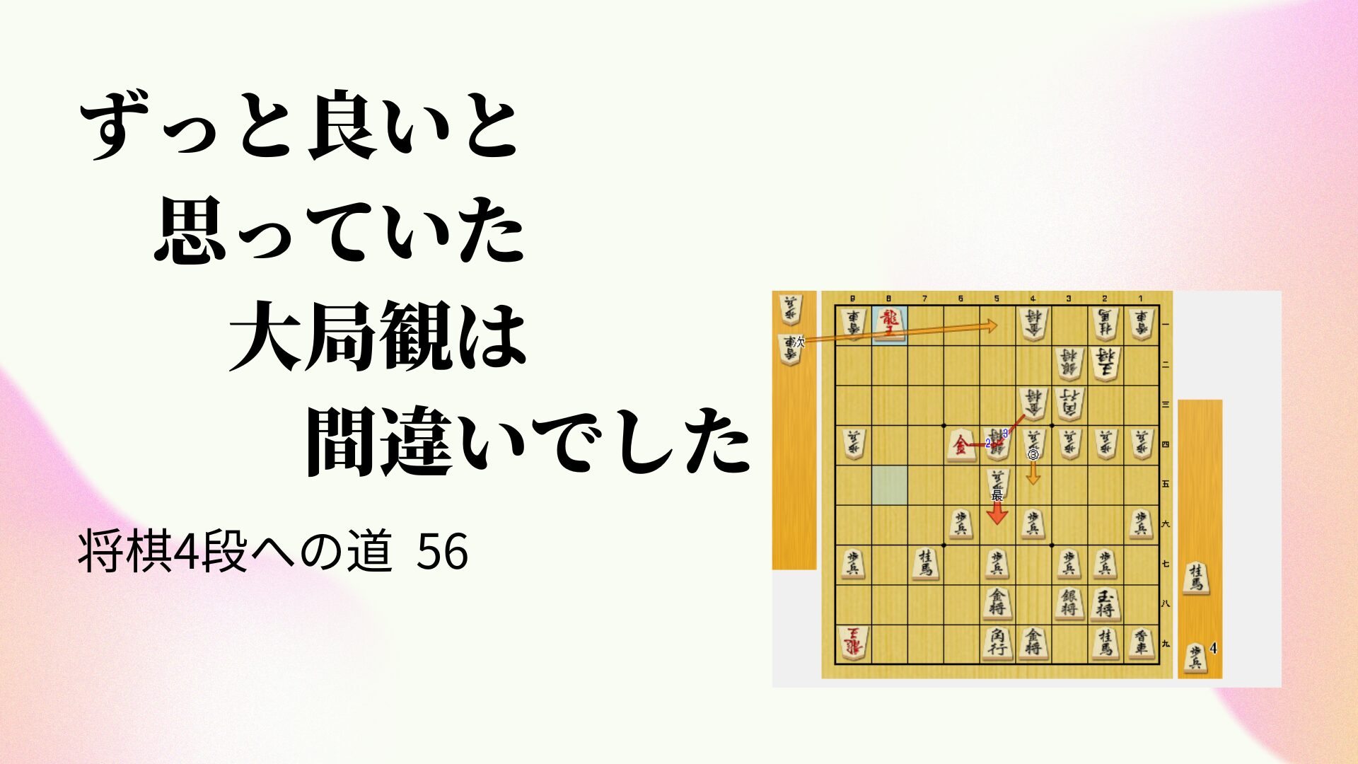 ずっと良いと思っていた大局観は間違いでした