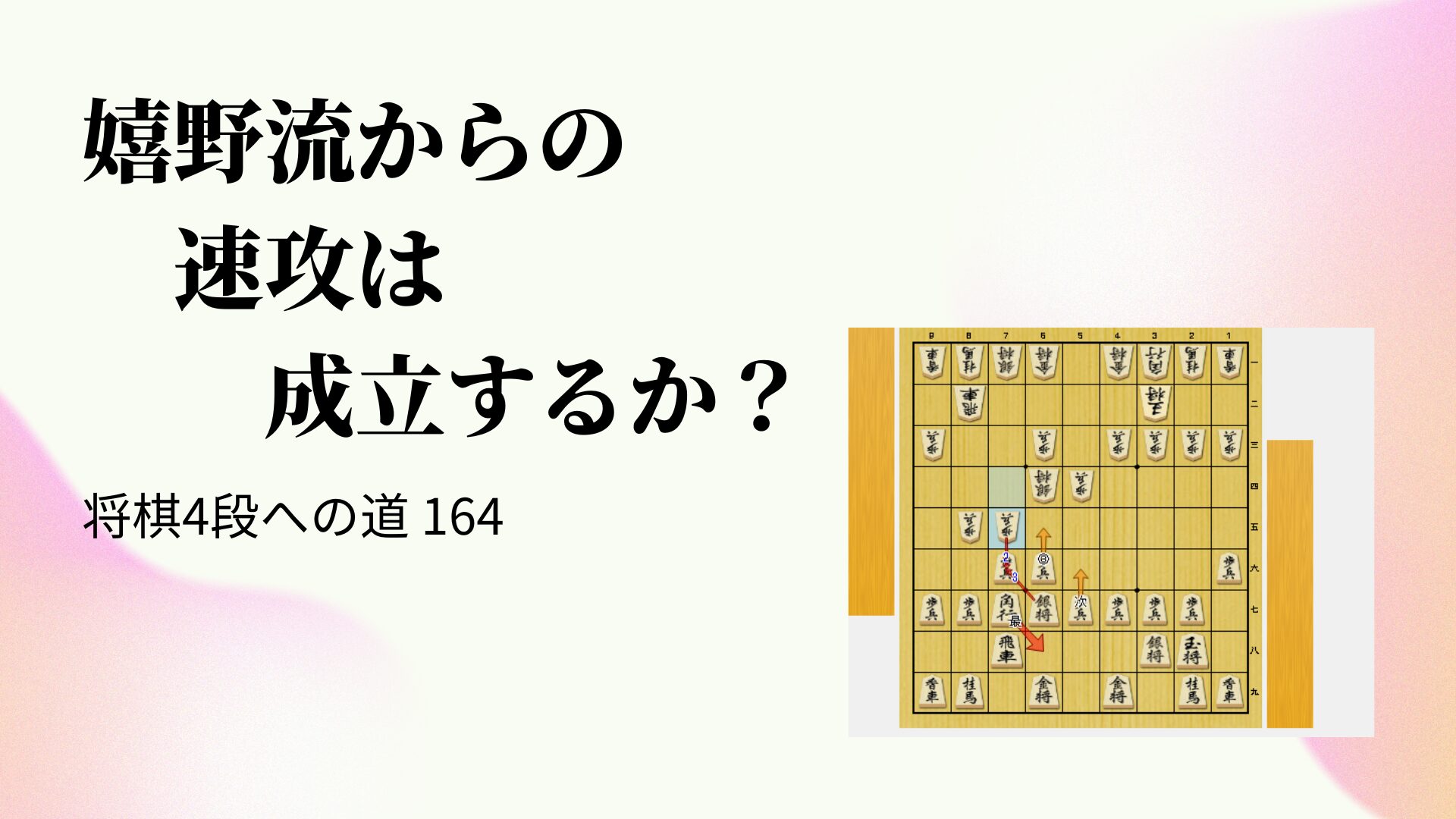 嬉野流からの速攻は成立するか？