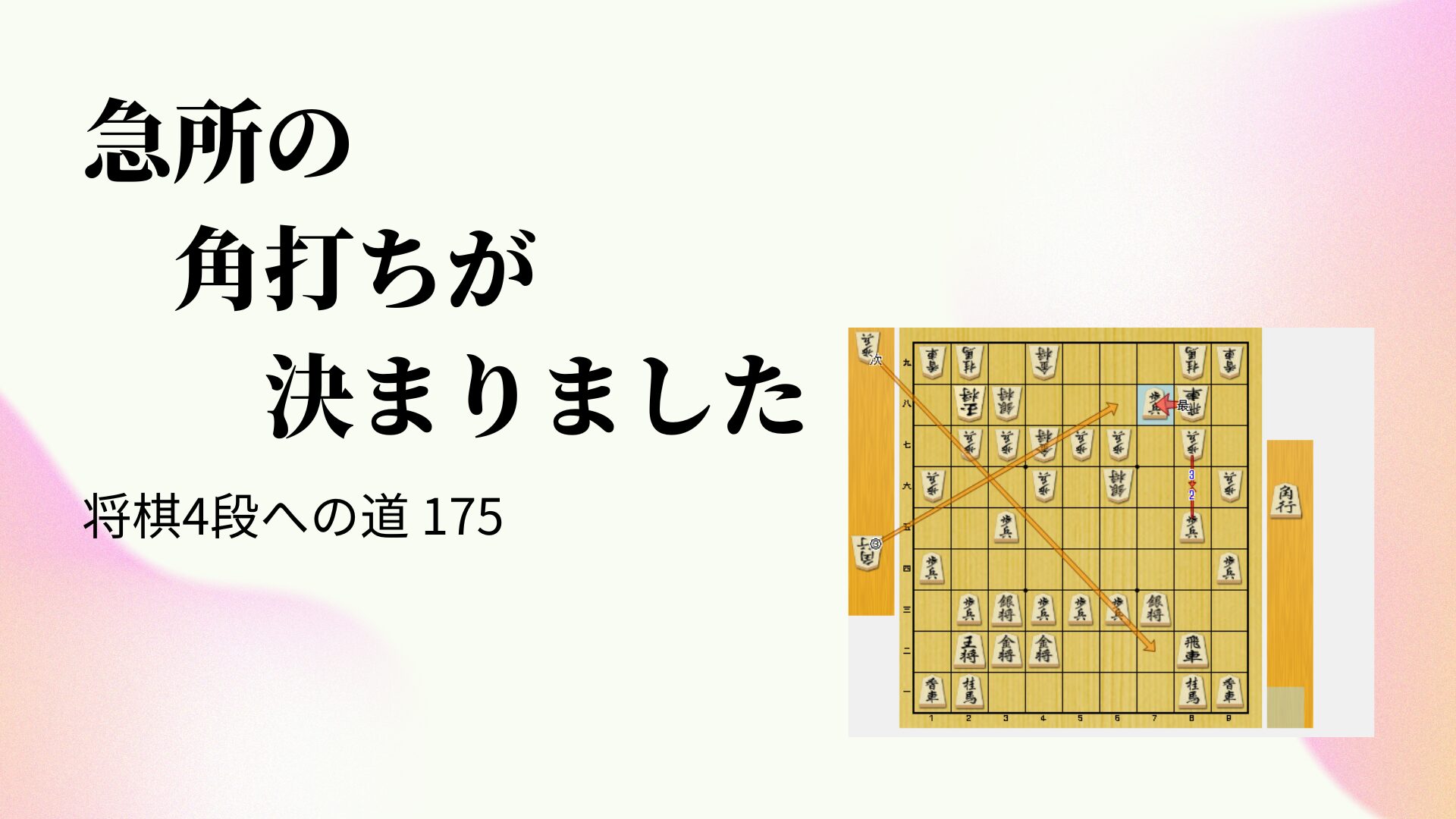 急所の角打ちが決まりました