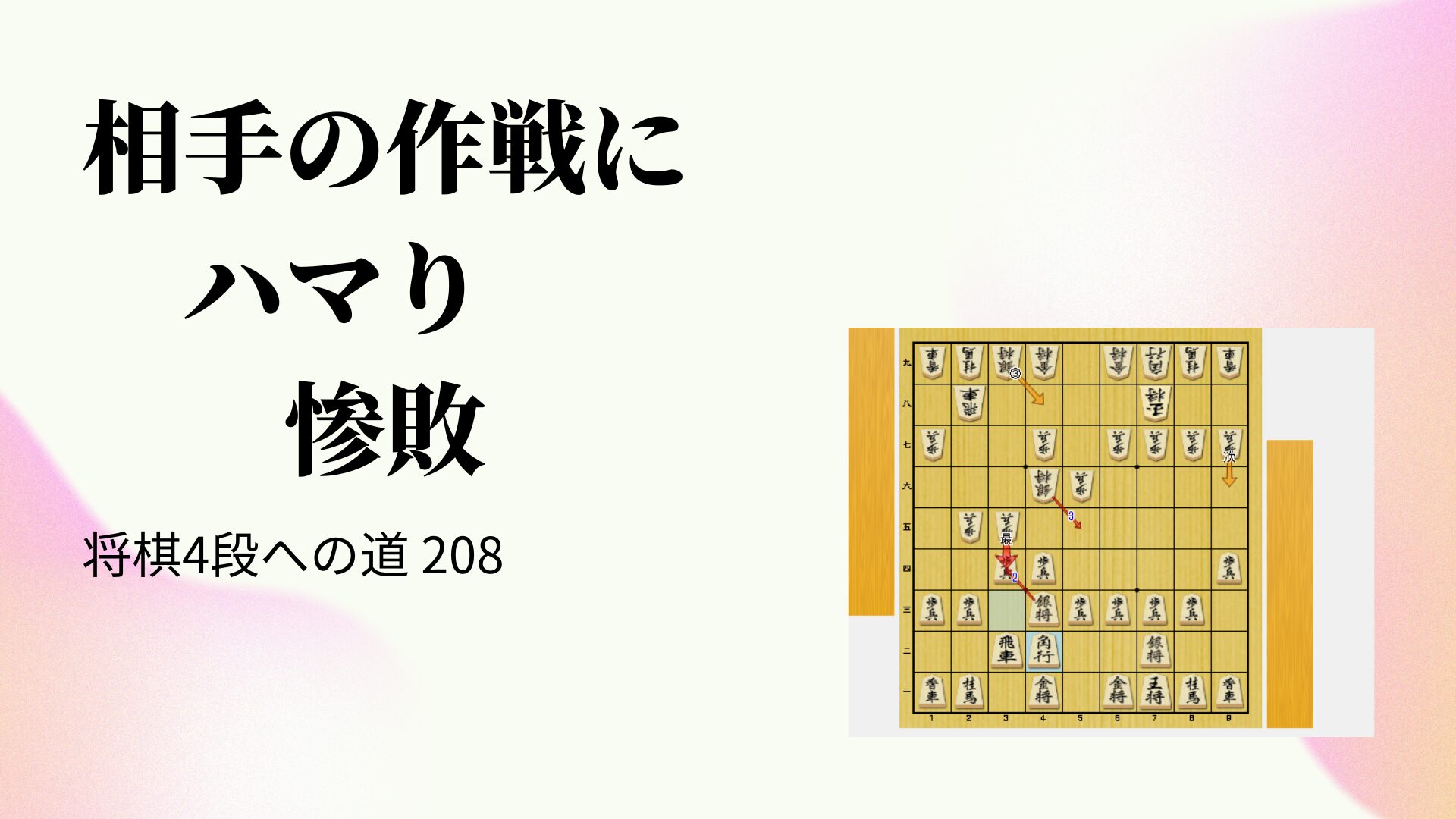 相手の作戦にハマり惨敗