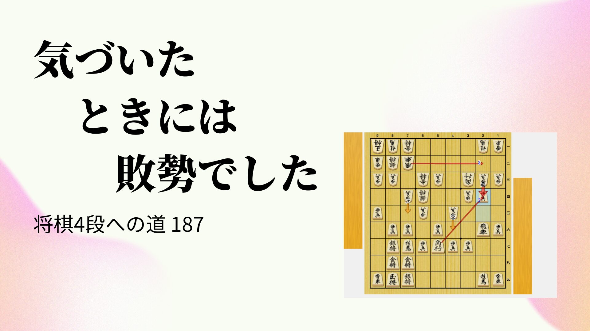 気づいたときには敗勢でした