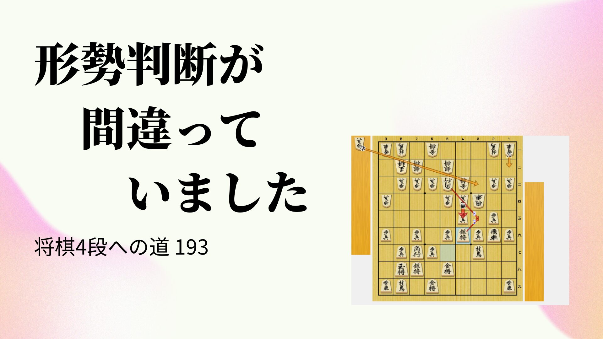 形勢判断が間違っていました