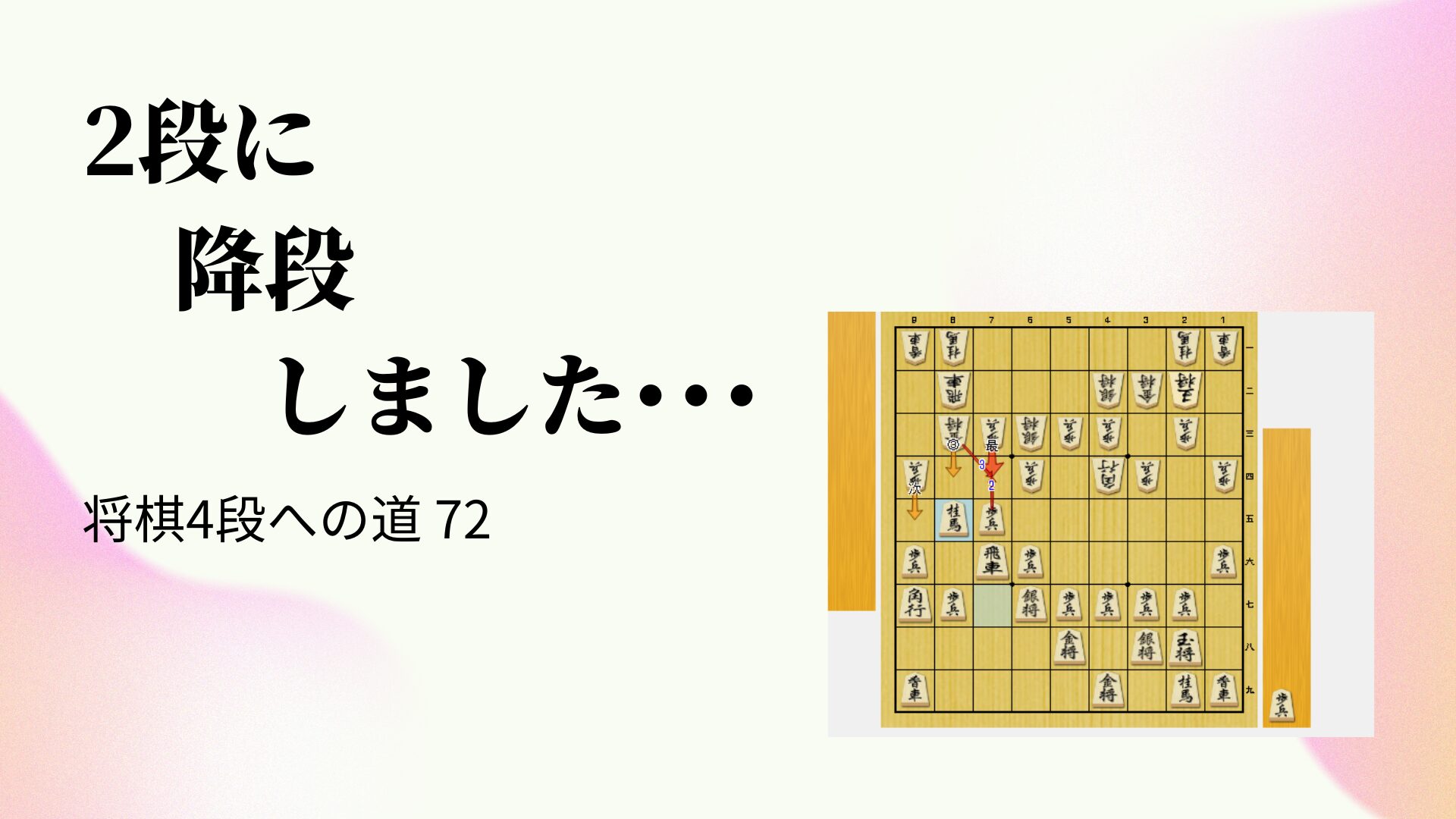 2段に降段しました･･･