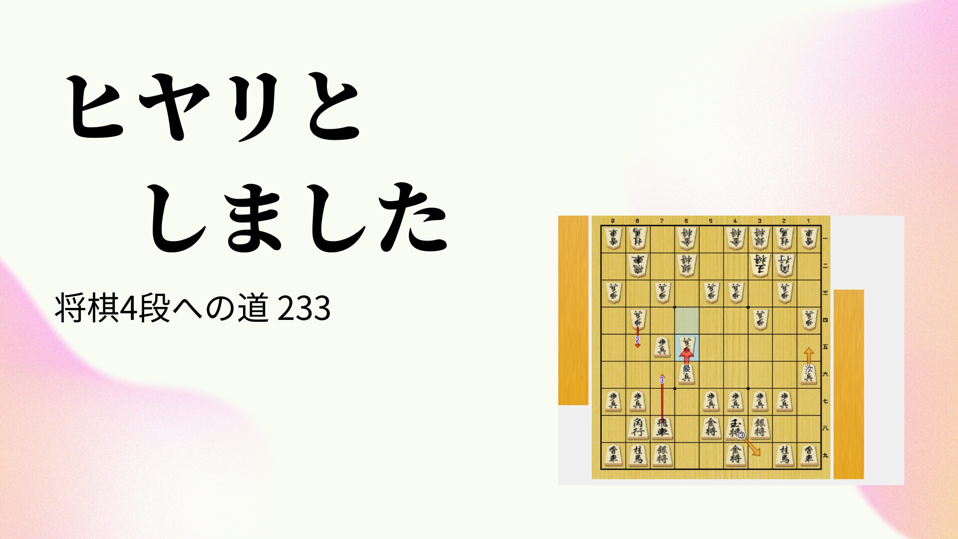 ヒヤリとしました