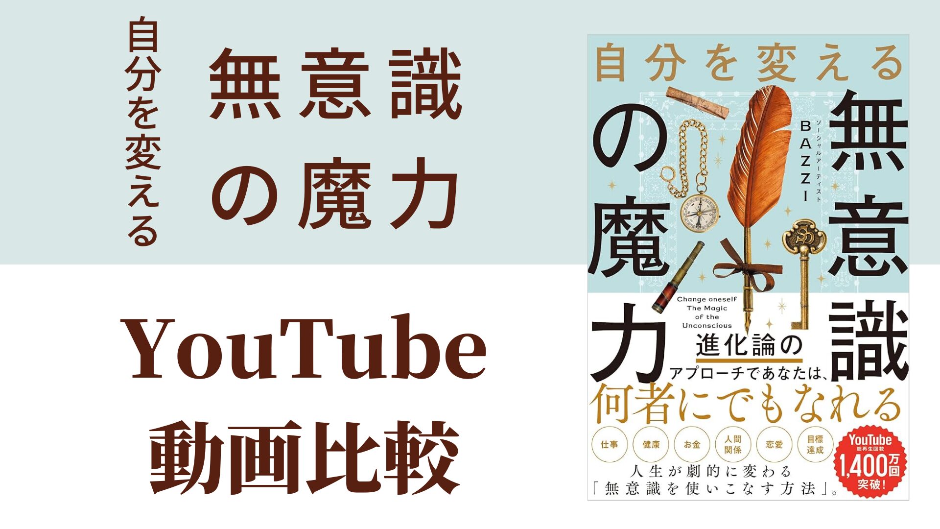 自分を変える無意識の魔力 YouTube動画比較（スマホ対応）