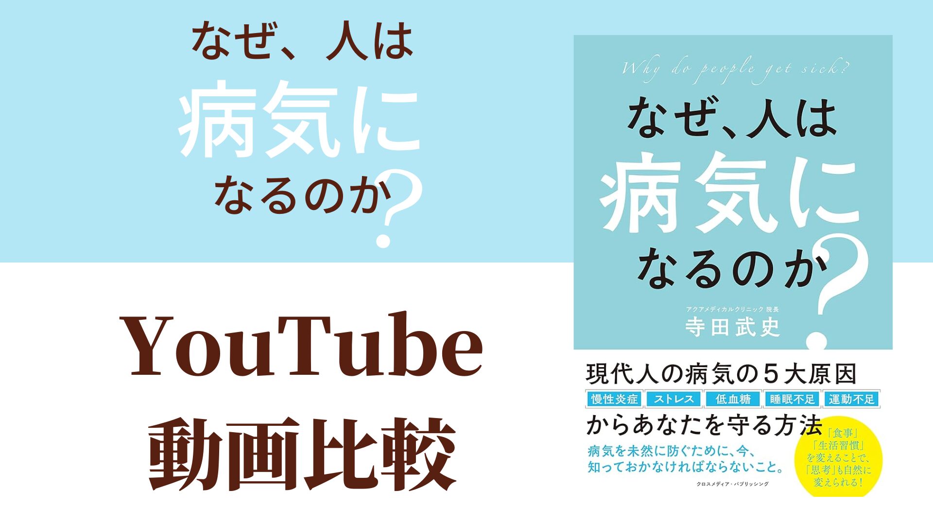 なぜ、人は病気になるのか？ YouTube動画比較（スマホ対応）