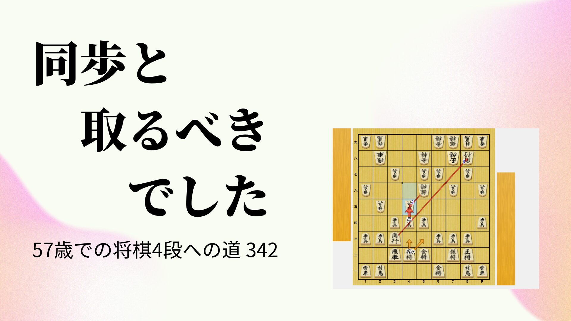 同歩と取るべきでした
