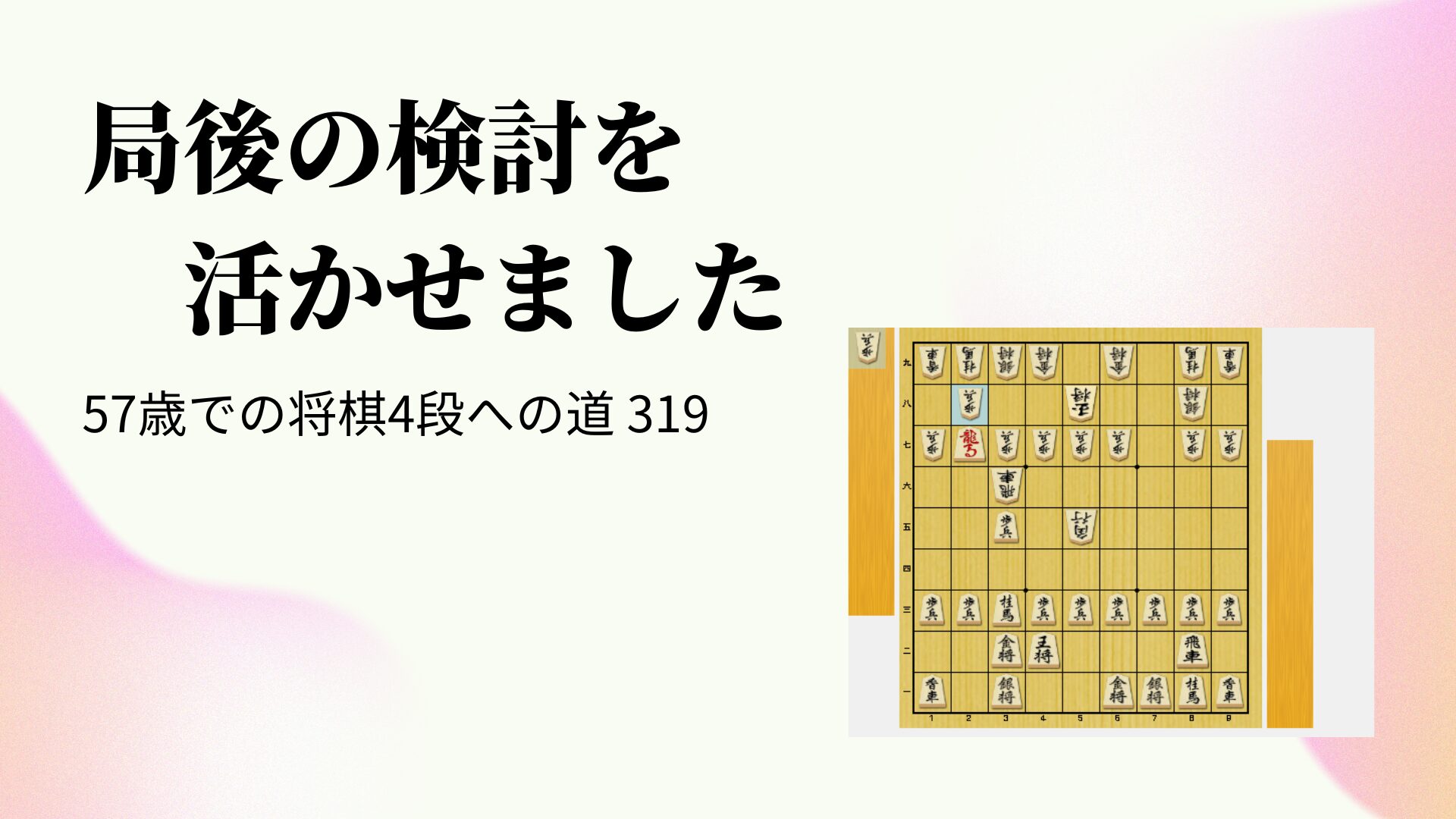局後の検討を活かせました