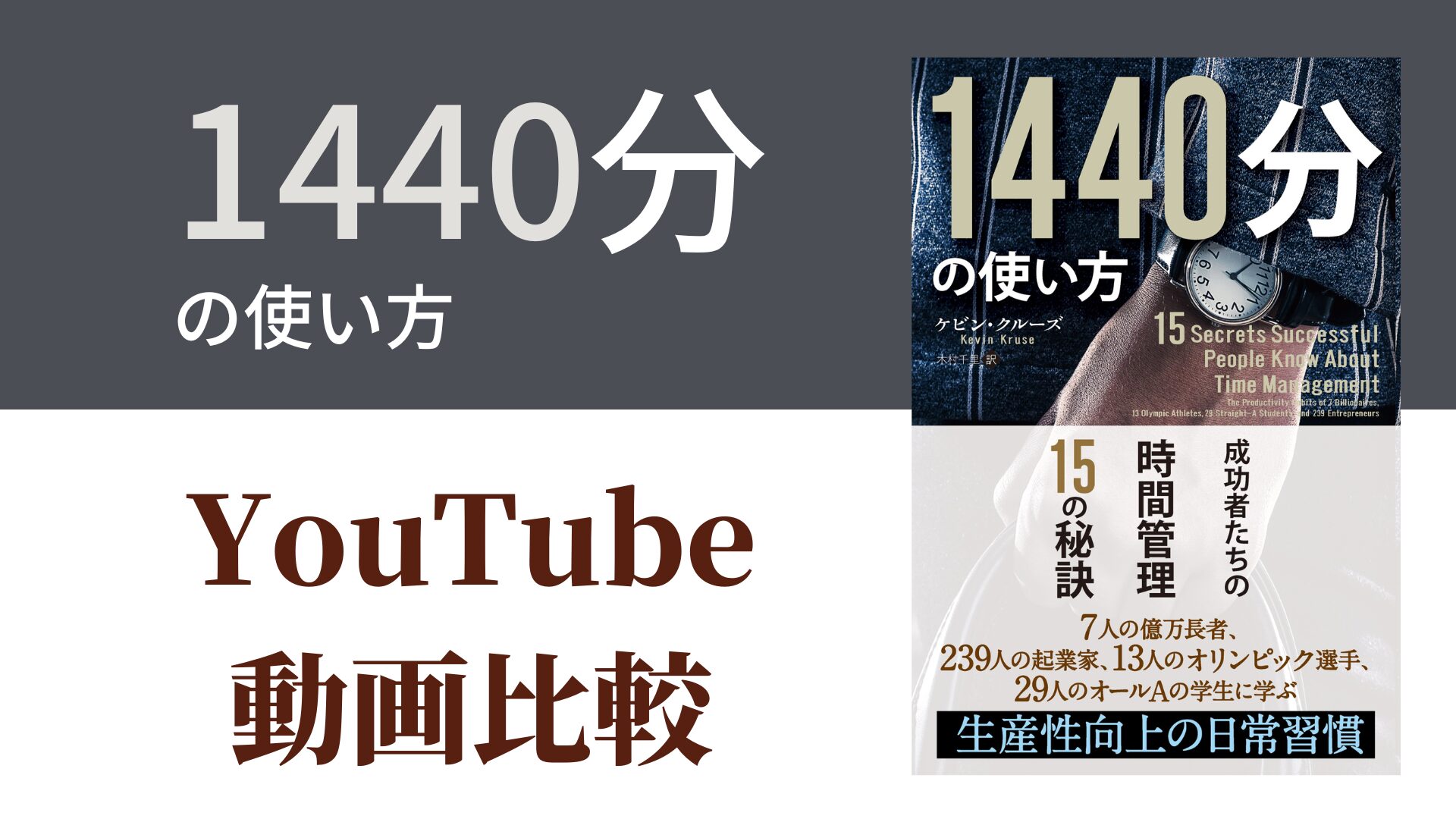 1440分の使い方 YouTube動画比較（スマホ対応）