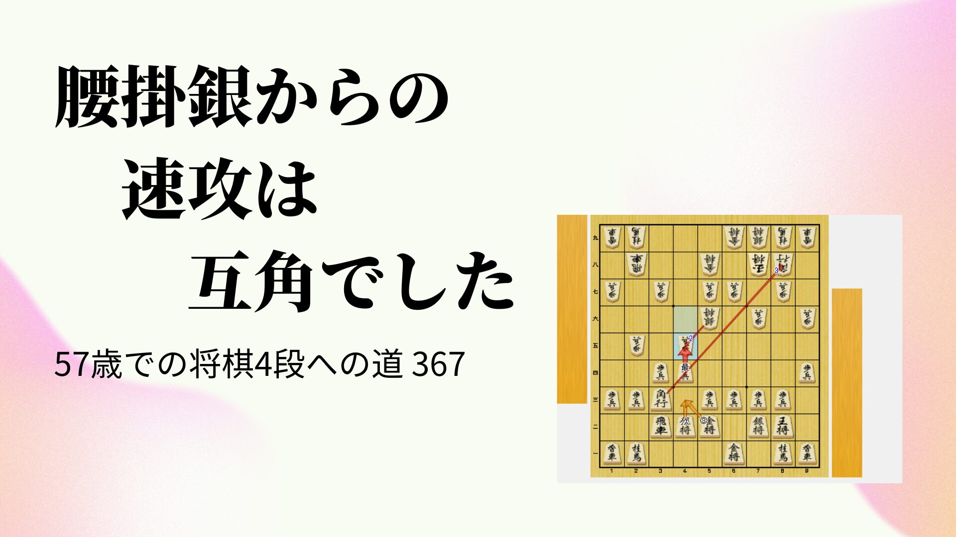 腰掛銀からの速攻は互角でした