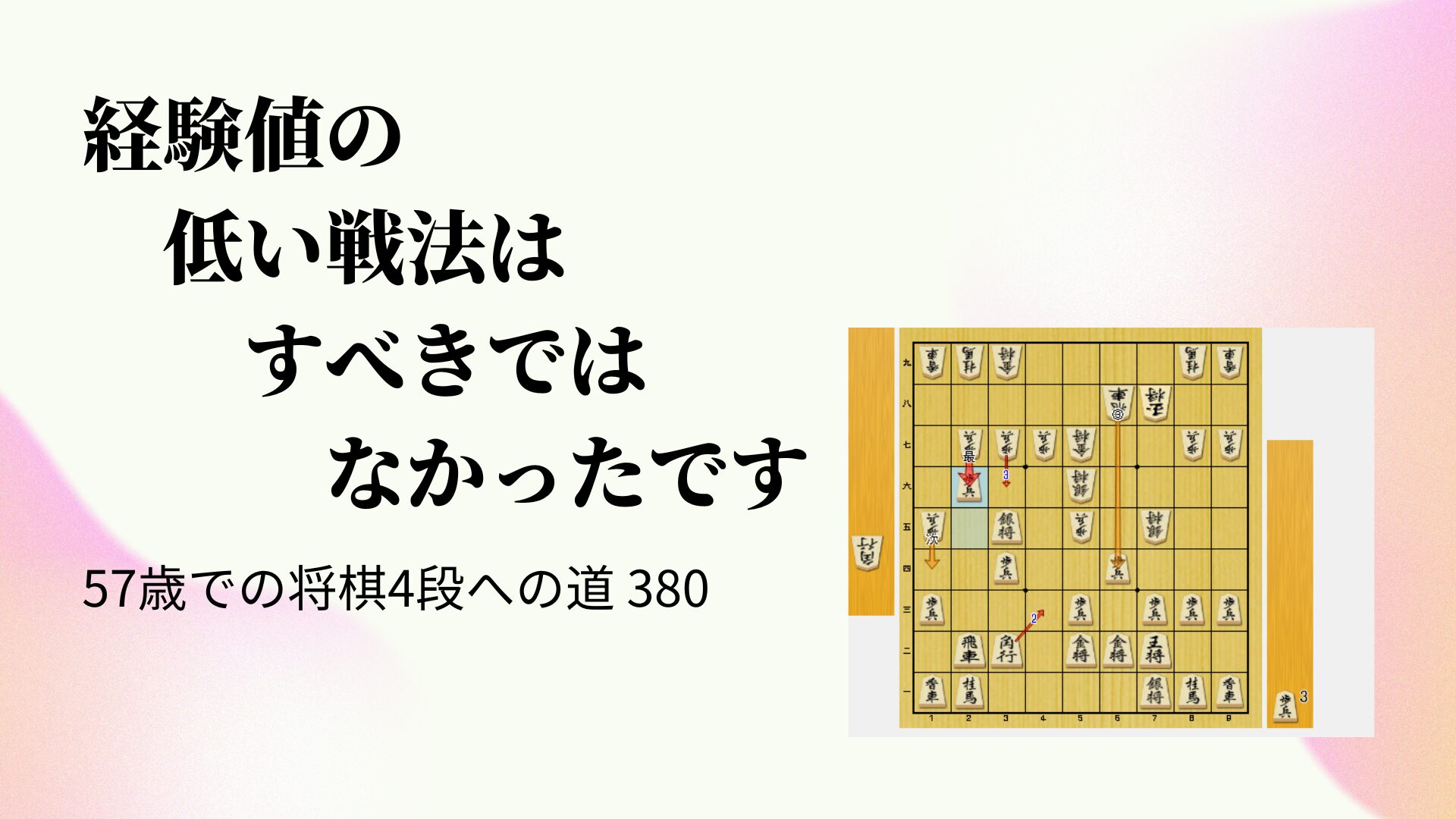 経験値の低い戦法はすべきではなかったです
