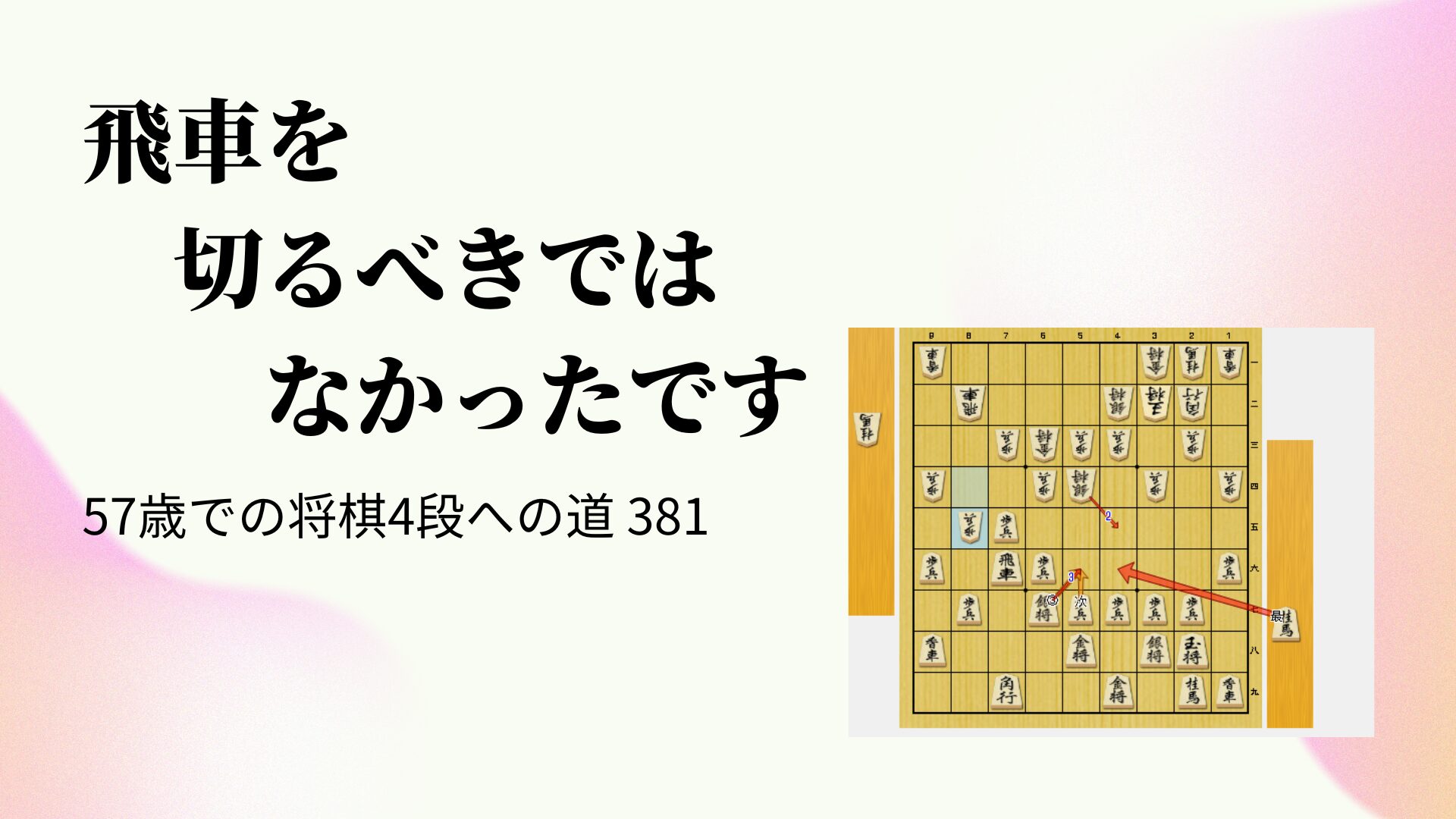 飛車を切るべきではなかったです