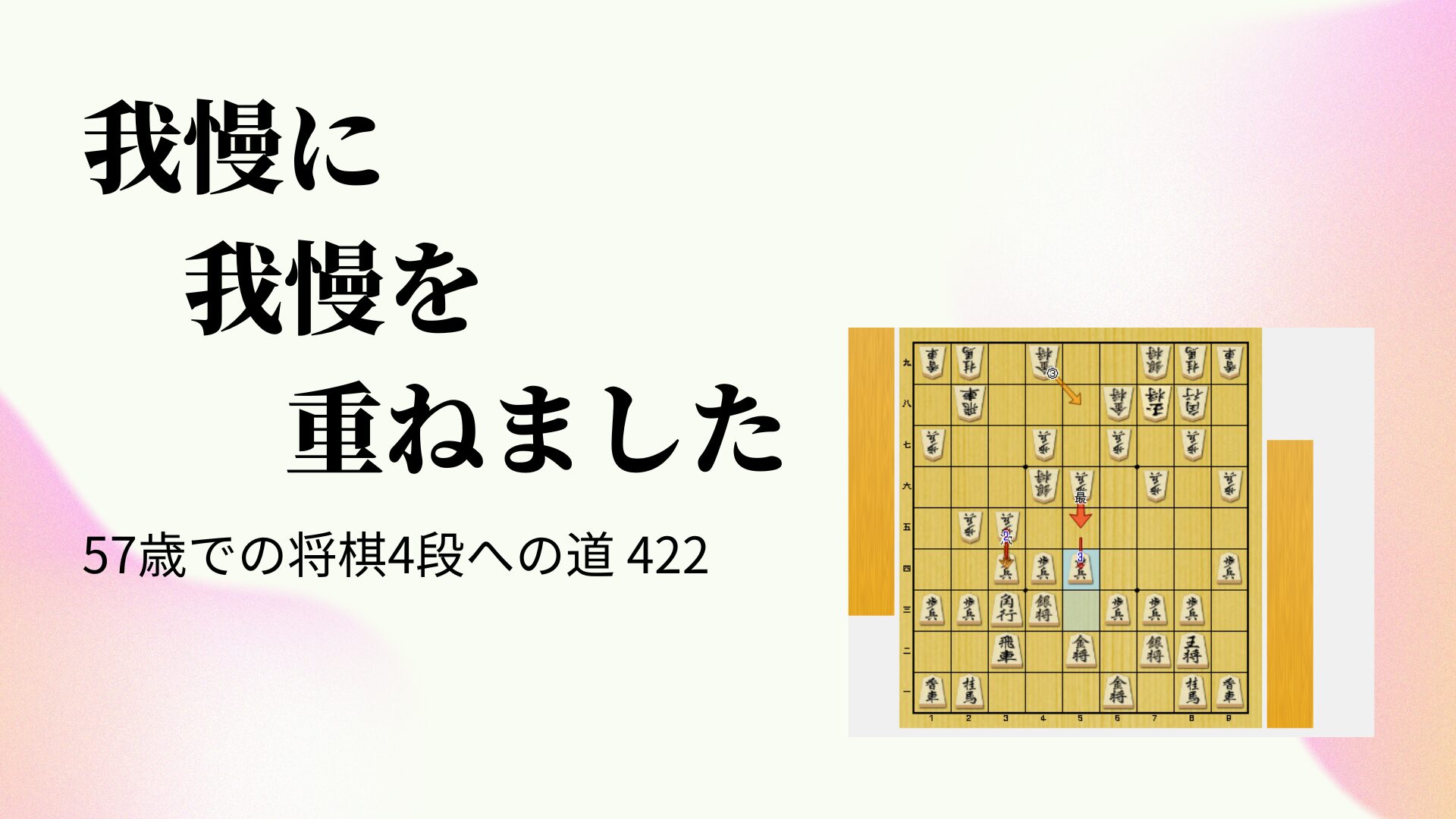 我慢に我慢を重ねました