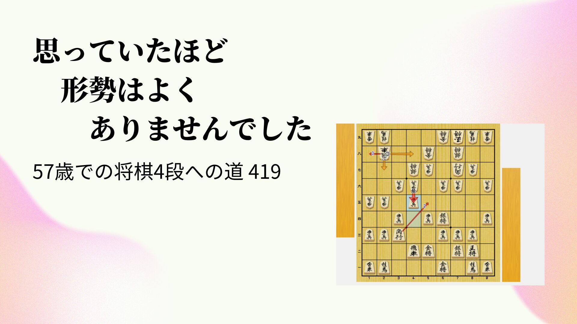 思っていたほど形勢はよくありませんでした