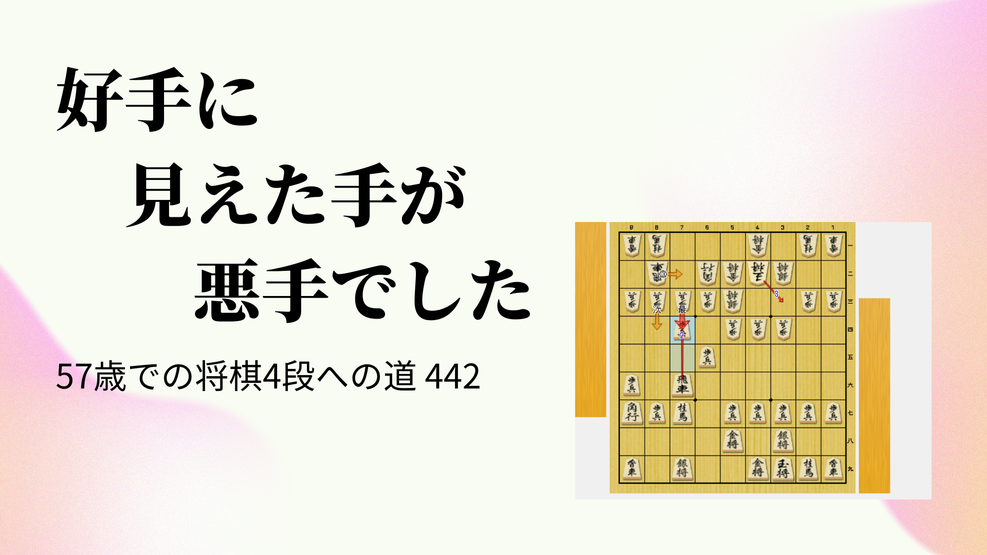 好手に見えた手が悪手でした