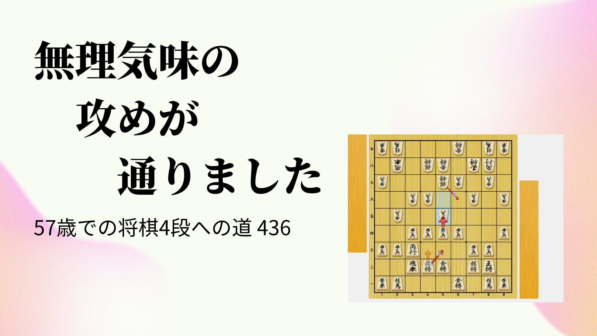 無理気味の攻めが通りました