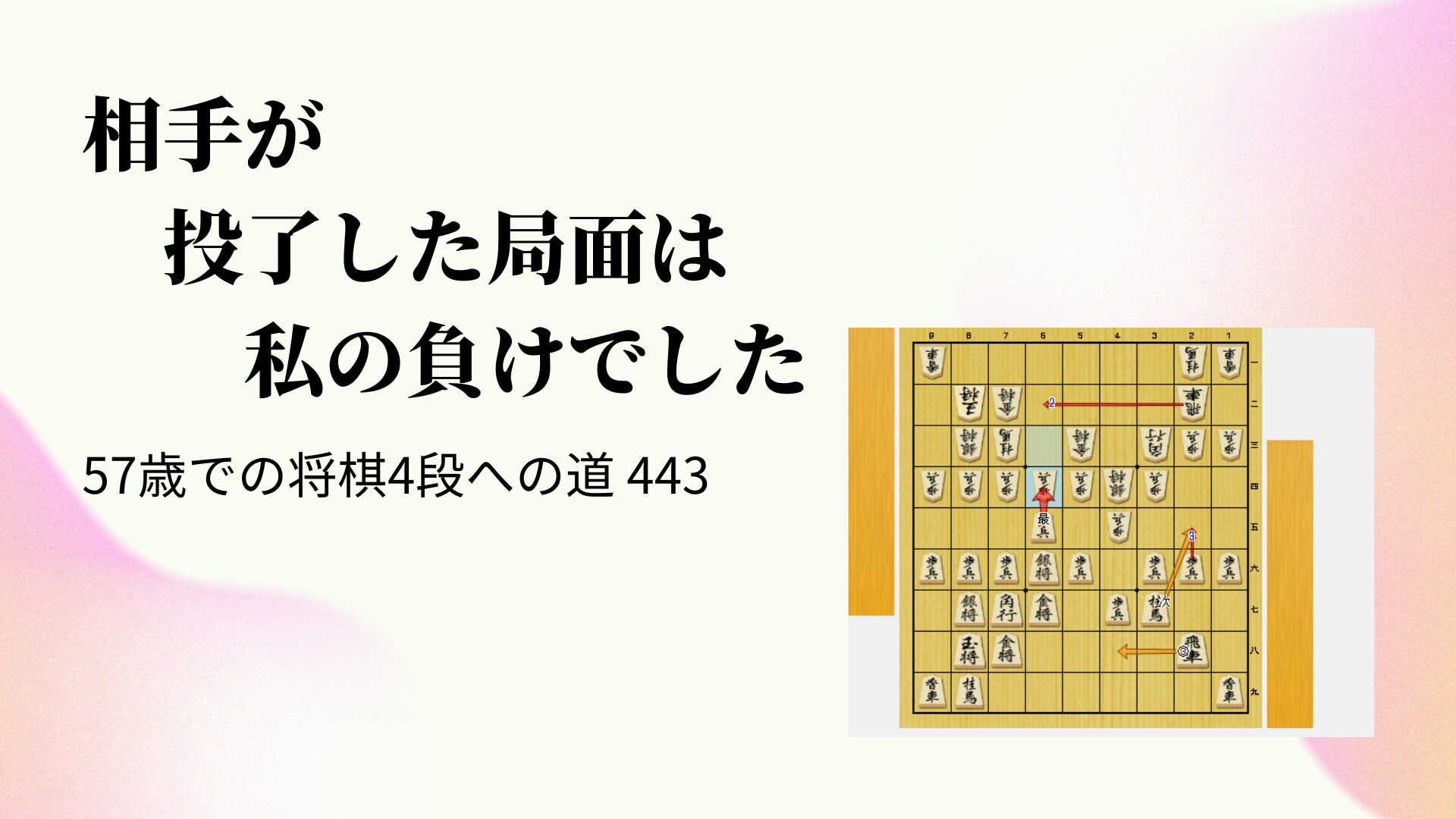 相手が投了した局面は私の負けでした