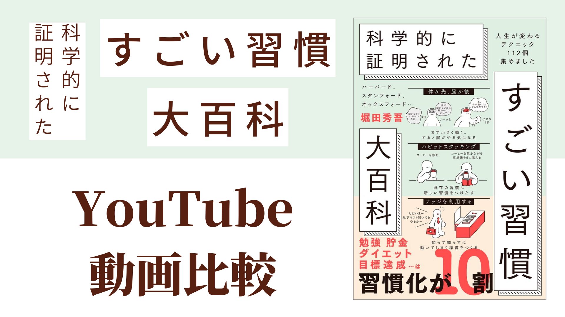 科学的に証明されたすごい習慣大百科 YouTube動画比較（スマホ対応）