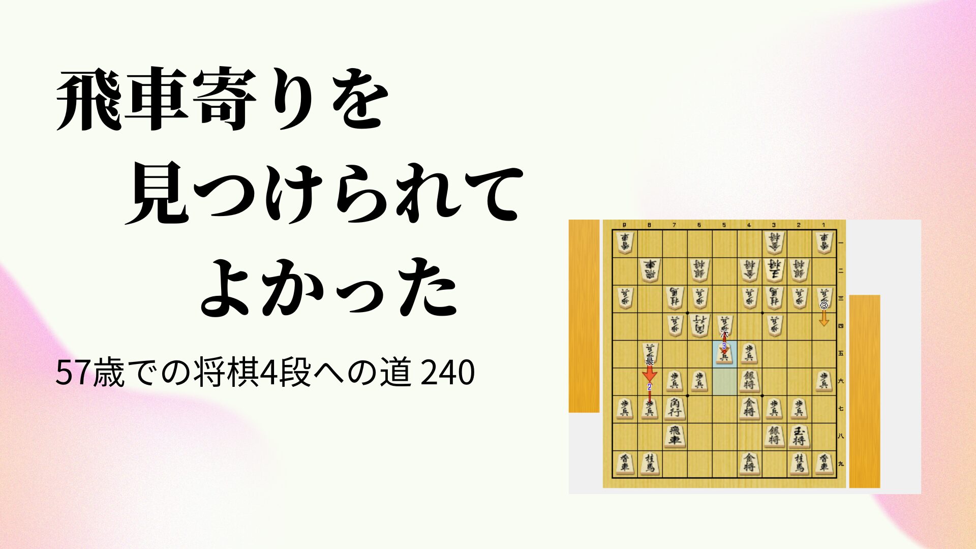 飛車寄りを見つけられてよかった