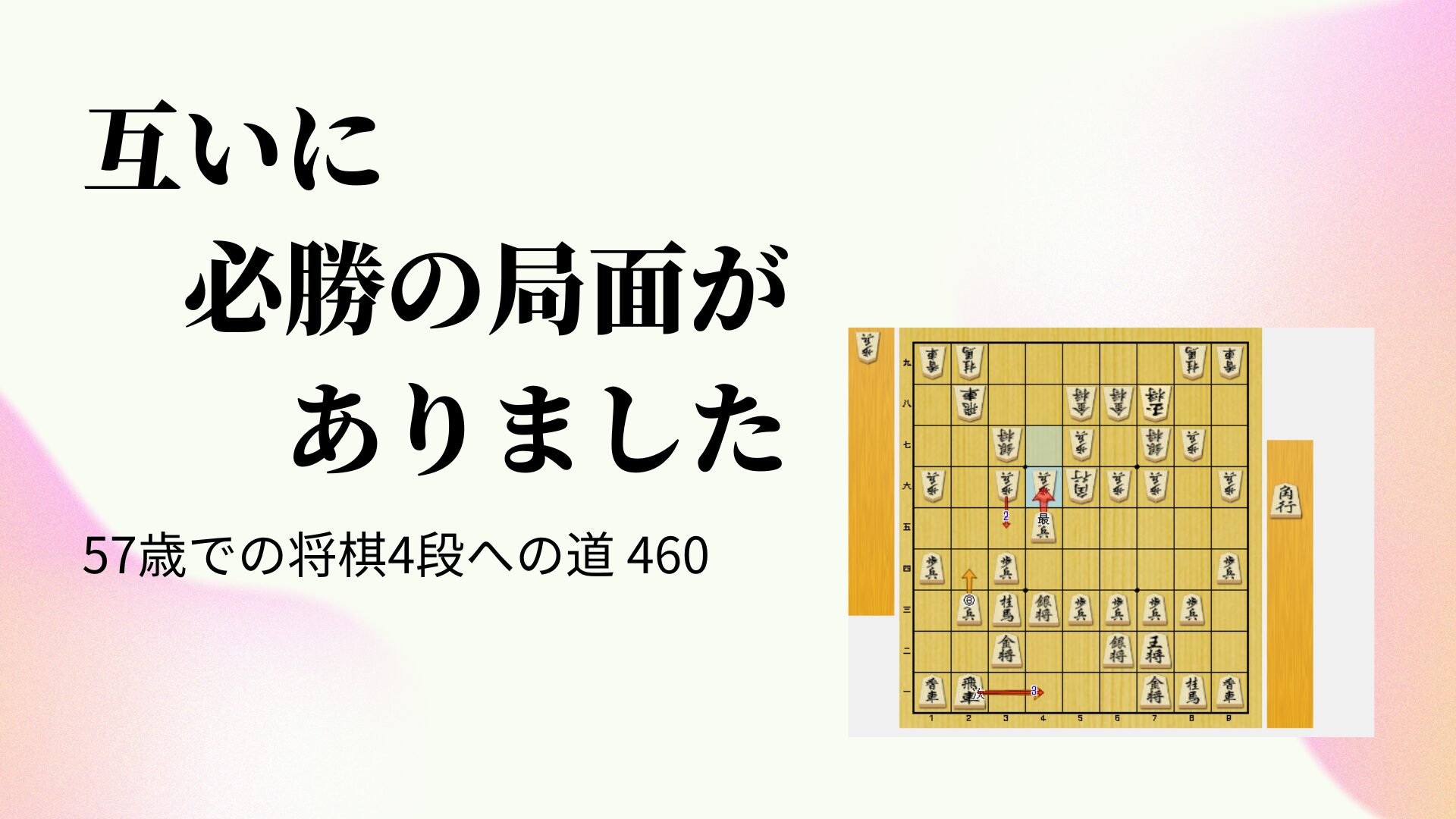 互いに必勝の局面がありました